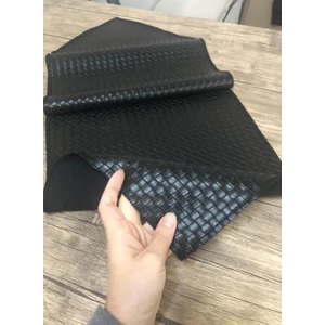 Türkanlar Home Dekoratif Deri Runner 115X33 cm Siyah