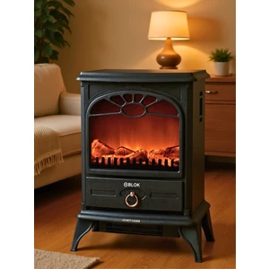 Elektrikli Şömine, Soba 1500W Isıtıcı Fan, Alev Efektli Tpl-A1-5