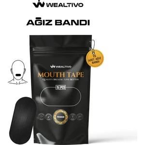 Ağız Bandı - 15'li Paket, Horlama Desteği Premium Mouth Tape Ağız Kapama Uyku Bandı 2025