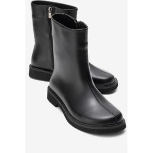 Lucano Siyah Cilt Hakiki Deri Kadın Bot