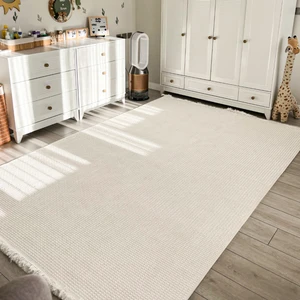 Cool Halı Vera 1451 Krem Yumuşak Dokulu Halı Kilim Salon Mutfak Koridor Kesme Yolluk Dokuma Makine Halısı
