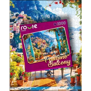 Romantik Balkon Temalı Puzzle (1000 Parça) 48×68 cm
