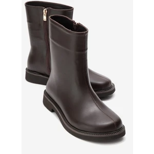 Lucano Kahverengi Cilt Hakiki Deri Kadın Bot