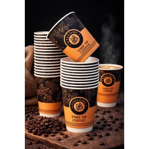 Kahverengi Karton Bardak 7 Oz