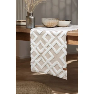 Punch Yıkanabilir Sofra, Masa, Salon, Mutfak ve Sehpa Masa Runner Mila Bej