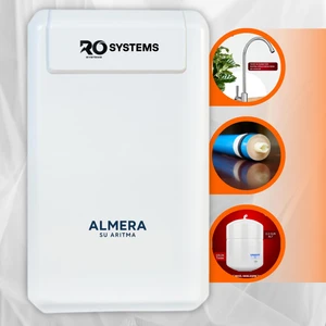 Almera Su Arıtma ALMERA SU ARITMA 10 Aşamalı Ekstra Mineral ve PH Stabilizer Filtreli Çelik Tanklı Premium Su Arıtma Cihazı[su arıtma]