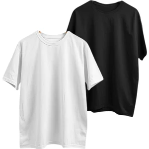 Triya Wear Studio 2'li Unisex Basic Tshirt