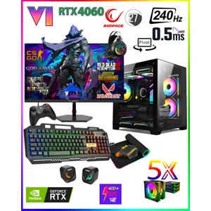 XGEN40 I7 12700F 12.nesil 32GB 1TB Nvme M.2 SSD RTX4060 27" 240Hz Curved Oyuncu Bilgisayarı