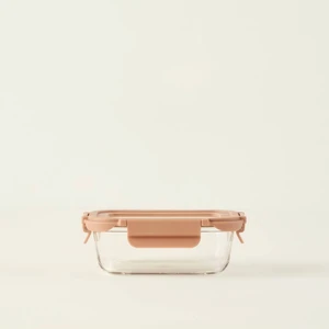 Bella Maison Terra Cam Saklama Kabı Bej (370 Cc)