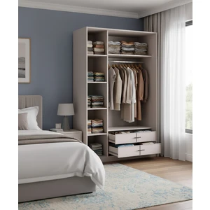 Glen Orma 3 Kapaklı Çekmeceli Dolap