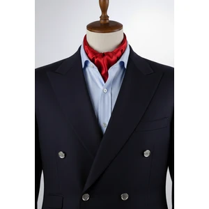 Kırmızı Düz Ascot Fular K573