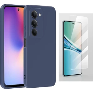 Xiaomi Redmi 15 Kılıf Zore Mara Lansman Kapak + Temperli Cam Ekran Koruyucu