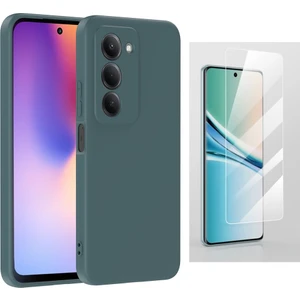 Xiaomi Redmi 15 Kılıf Zore Mara Lansman Kapak + Temperli Cam Ekran Koruyucu