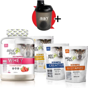 BPN Best Plus Nutrition Eco Tactical Kombinasyon Paketi(Whey Protein Çilek)