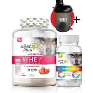 BPN Best Plus Nutrition Eco Tactical Kombinasyon Paketi(Whey Protein Çilek Aromalı+Vitamin)