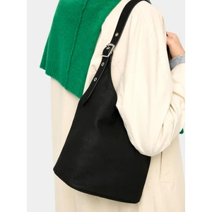 Deri Efektli Omuz Çantası