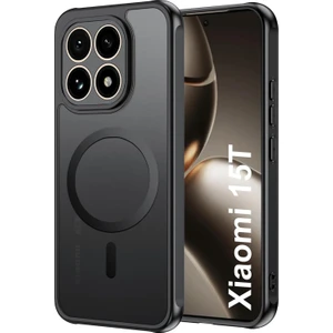 M.TK Moveteck Xiaomi Mi 15T Kılıf Kamera Çıkıntılı Magsafe Şarj Destekli Hassas Tuşlu Yumuşak Kenarlı Mat Flet Kapak