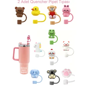 2 Adet 10 Mm Stanley Için Silikon Pipet Tıpası Kapağı Şekilli Quencher Pipet Tıpası