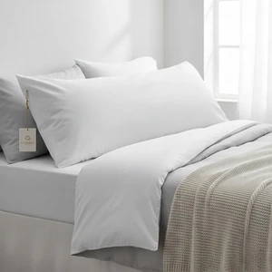 Uzun Yastık Kılıfı Beyaz 50X135 cm