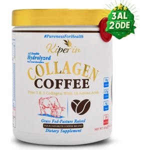 Coffee Collagen | Kahveli Çift Hidrolize %100 Saf ve Doğal Toz Kolajen Peptitler | 30 Günlük