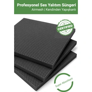 Ses Yalıtım Süngeri 50X50 cm Yapışkanlı Akustik Ses Yalıtım Izolasyon Paneli