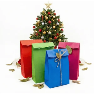 15 x 29 x 8  cm  Renkli Kese Kağıdı 12 Adet, Hediyelik Poşet, Hediye Kutusu (Karışık Renklerde)