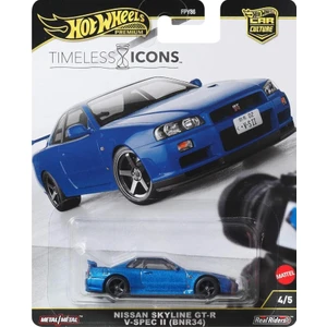 Hot Wheels Premium Car Culture Timeless Icons Nissan Skyline Gt-R V-Spec Iı (BNR34)