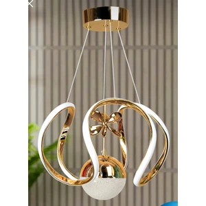 Avize Dimmer Tek Toplu Gold Avize Dimmer Uzaktan Kumandalı