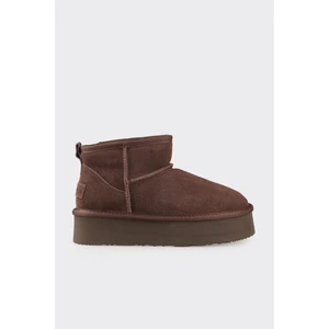 Kahve Deri Kadın Günlük Bot