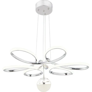 Krom Lüks 3 Renk Ledli Çiçek Avize