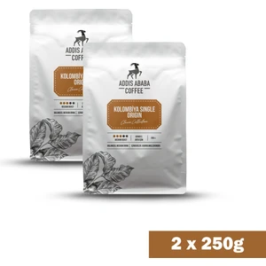 Addis Ababa Coffee Kolombiya Single Origin Çekirdek Kahve (2x250) Gr.