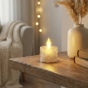 LED Mum Işığı – 2’li Paket | 5cm x 3.6cm | Warm White | 2x LR1130 Pilli Dekoratif Mum