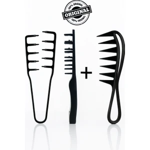 Mucizevi Wax Tarak ve Şekillendirme Dalga Saç Yapımı Tarağı 2'li Set