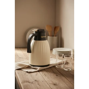 Elantra Cam Termos Krem 1 Litre