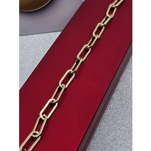 Xuping Zincir Model Çelik Bileklik Gold Renk