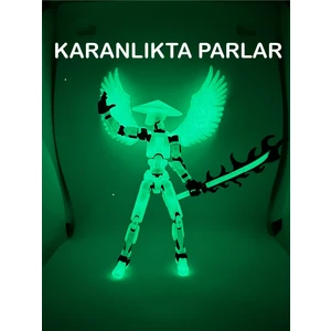 Boykec House Dummy 13 Karanlıkta Parlayan Samurai - Tüm Eklemleri Hareketli Aksiyon Figürü