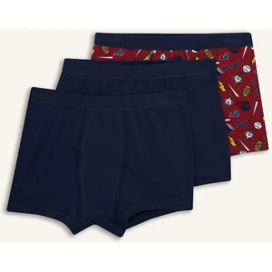 Erkek Çocuk Spor Baskılı 3'lü Boxer G3891A825AU