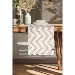 Punch Yıkanabilir Sofra, Masa, Salon, Mutfak ve Sehpa Masa Runner Line Bej