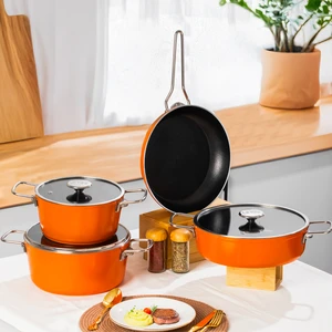 Rozella 7 Parça Titanyum Tencere Seti - Gri