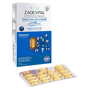 Zade Vital Premium Omega 3 Balık Yağı Genel Destek 45 Kapsül