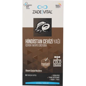 Zade Vital Coconut Oil 60 Yumuşak Kapsül 1000 mg