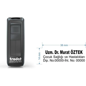 9511 Kişiye Özel Isim, Makam ve Ünvan Kaşesi