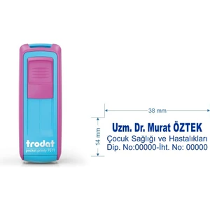 9511 Kişiye Özel Isim, Makam ve Ünvan Kaşesi