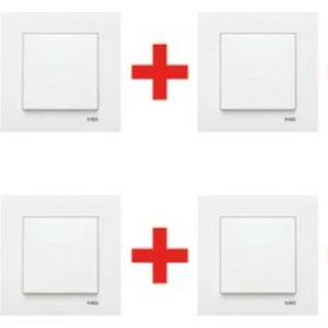 VİKO KARRE BEYAZ  ANAHTAR (4 ADET)