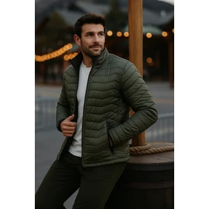 Erkek Trend Premium Haki Şişme Mont