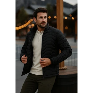 Erkek Trend Premium Siyah Şişme Mont