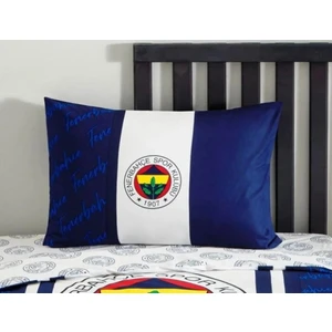Fb Fenerbahçe Taraftar Sarı Lacivert Desenli % 100 Pamuk Kumaş 1 Adet Yastık Kılıfı 50X70 cm