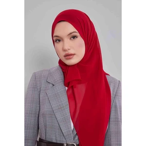 Kırmızı Lux Şifon Şal