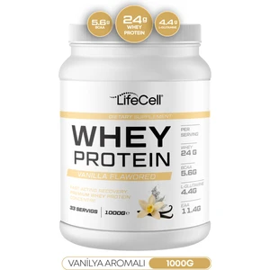 LifeCell Whey Protein Tozu | Vanilya Aromalı | 33 Servis - 1000G