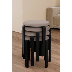 Wood House Vera Puf 4'lü Bej